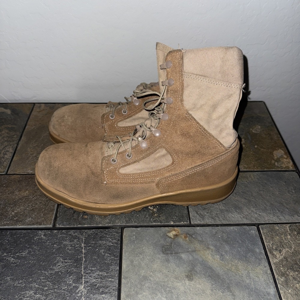 Belleville Military Boots 300 DES ST STEEL TOE F 2413-05 Tan Sz 10W